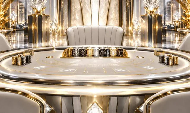 Meja baccarat di panggung MegaJudi303