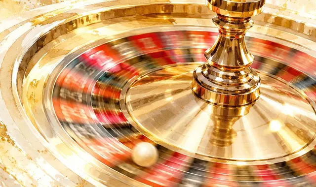 Meja roulette di panggung MegaJudi303