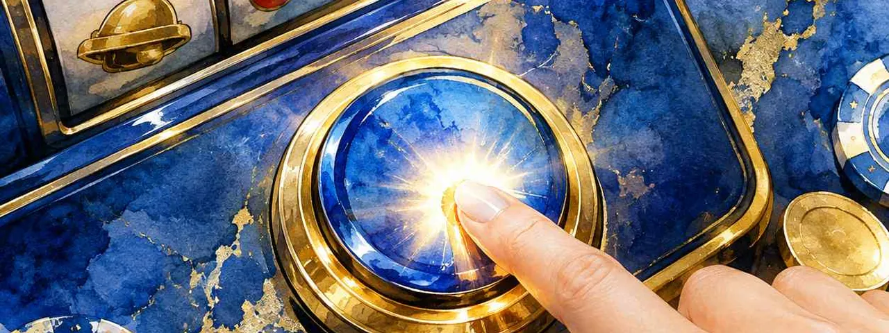 Barisan mesin slot di lobby MegaJudi303